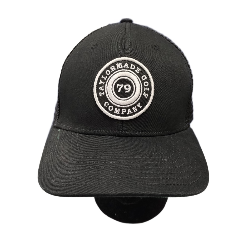 TaylorMade Golf Company 79 Trucker Hat Men One Size Black White Stretch Snapback